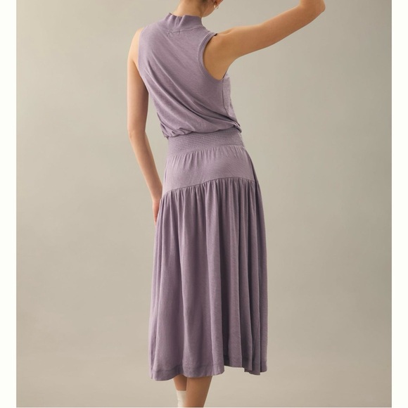 NWT Nation Ltd Pima Cotton Margot Turtleneck Tank In French Violet Size L - Picture 4 of 16